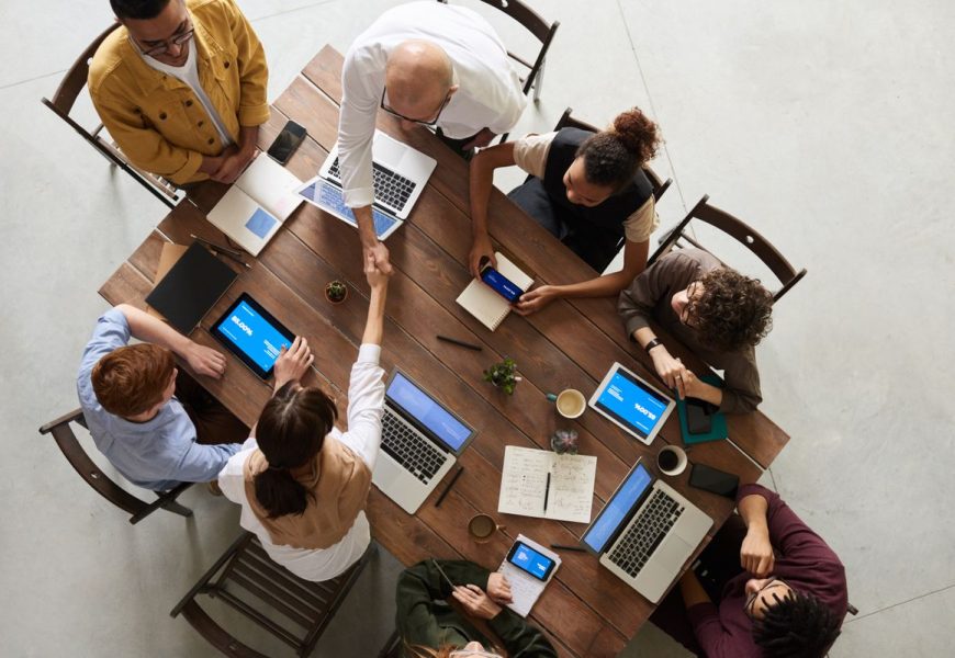 Small business team collaboration
